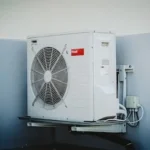 white and gray box fan
