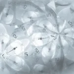 white and gray analog clock