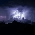 thunderstorm with lightning