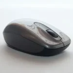 closeup photo of gray and black cordless mouse