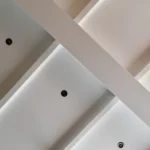 white painted ceiling