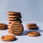 brown cookies on white table