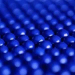 close up photography of blue balls digital wallpaper