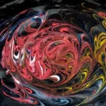 multicolored water paint art