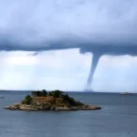 island near tornado