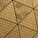 a close up of a ceiling with a pattern on it
