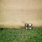 aerial photo of farm