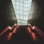 shallow focus photo of stairs