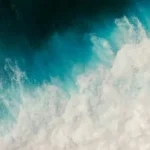 blue and white ocean wave