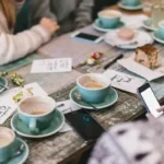 cup and saucer on table