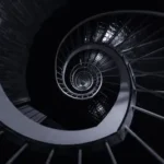 photo of spiral staircase