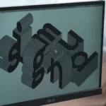 black dell flat screen computer monitor
