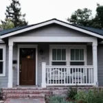 white and brown wooden house