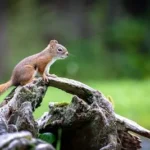 squirrel on stone