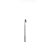 black and white tower illustration